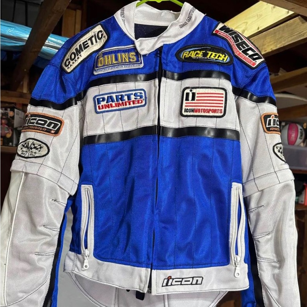 ICON Racing Jacket (Vintage)- Very nice - No tears or rips